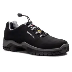 Sapato Energy Audi Estival EN10023S2 com Bico Composite Preto e Cinza