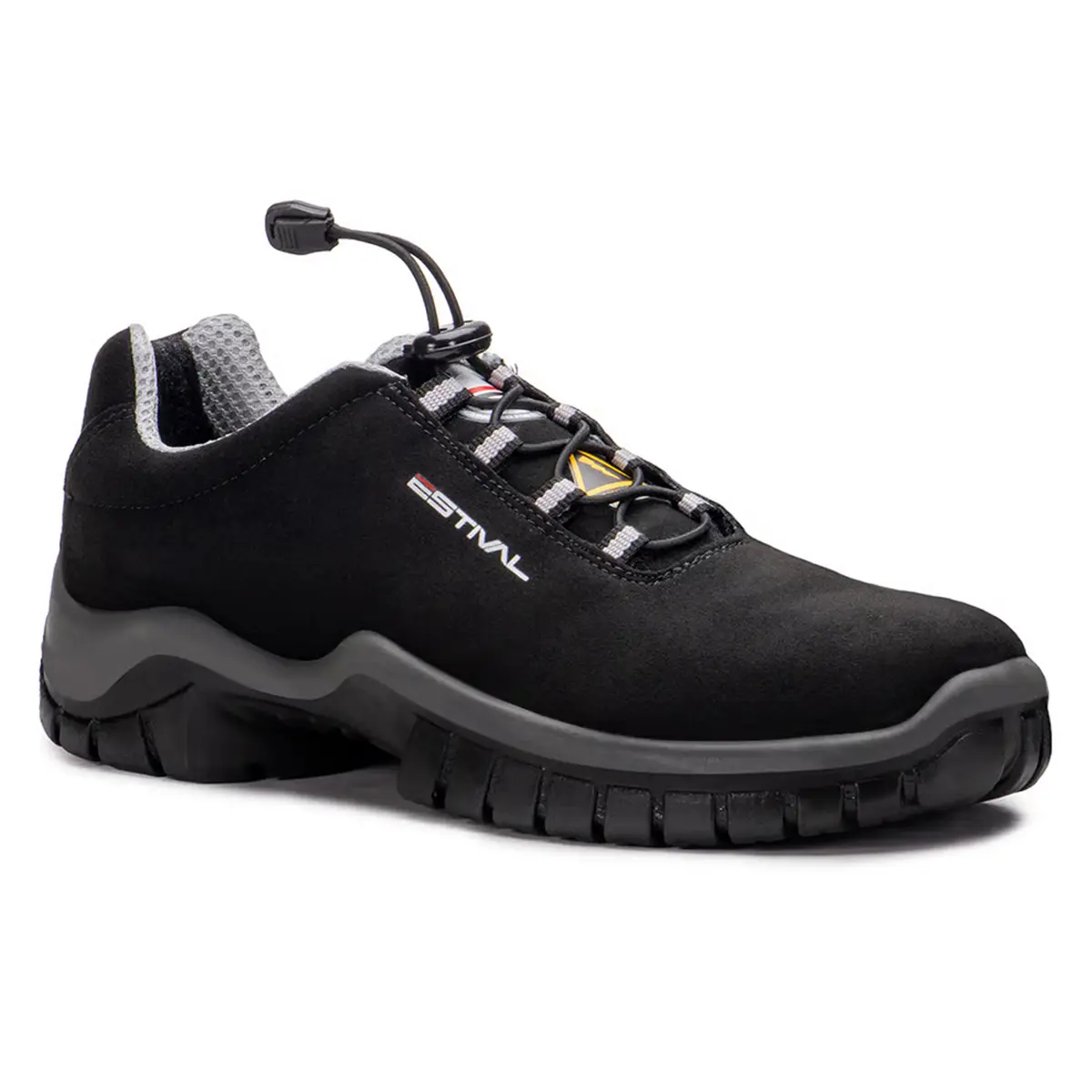 Sapato Energy Audi Estival EN10023S2 com Bico Composite Preto e Cinza