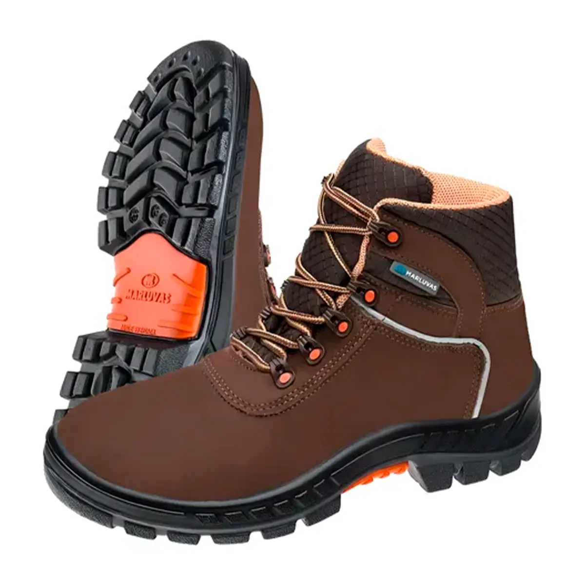75BPR29MSMCBP Botina Nubuck De Amarrar Marrom Marluvas