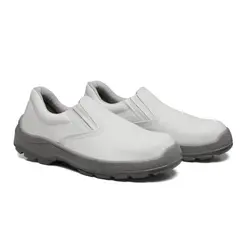Sapato em Microfibra Branco Bidensidade bico PVC 4010BSEM Bracol