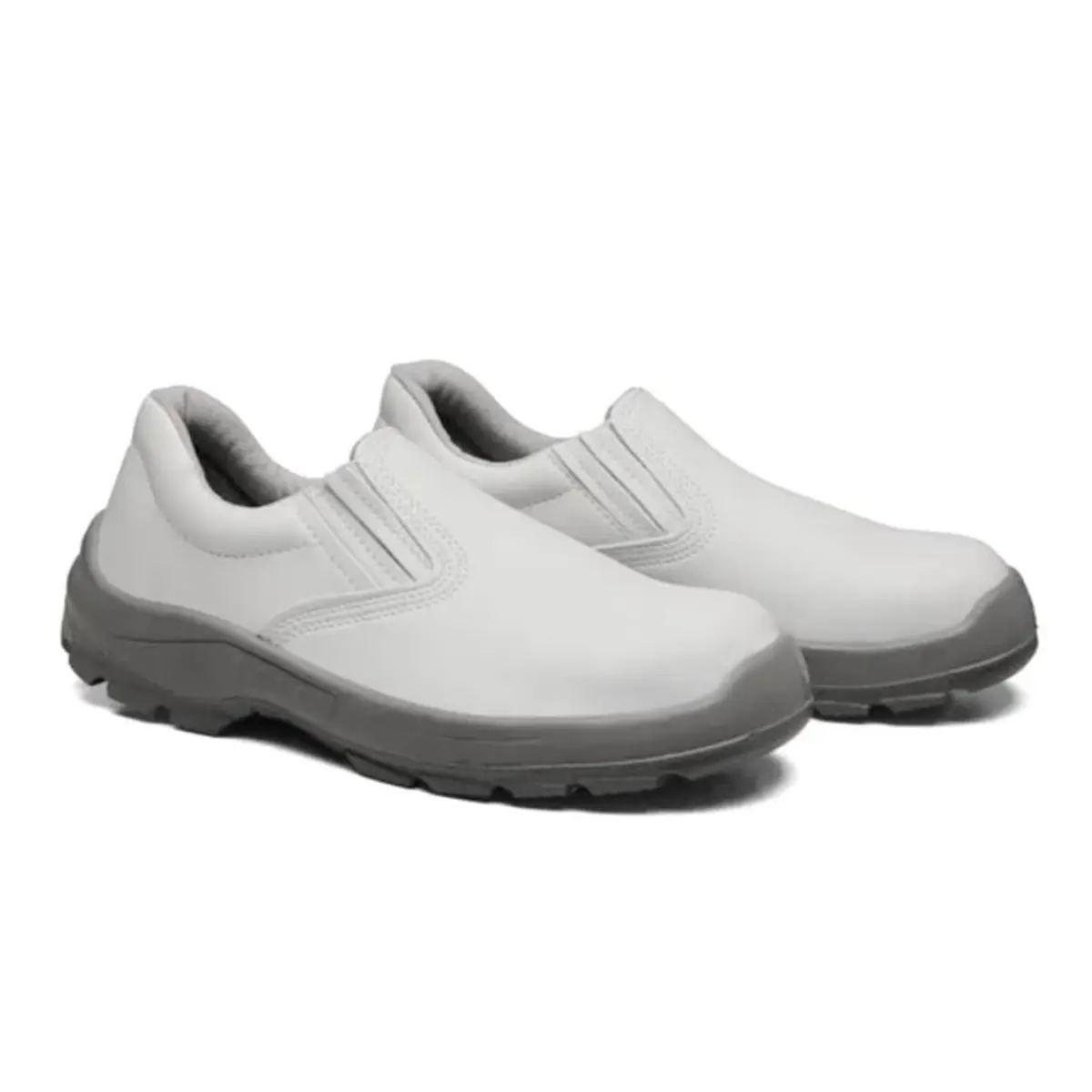 Sapato em Microfibra Branco Bidensidade bico PVC 4010BSEM Bracol