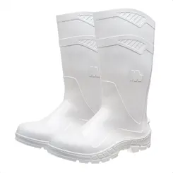 Bota de PVC Branco Cano Longo Marluvas