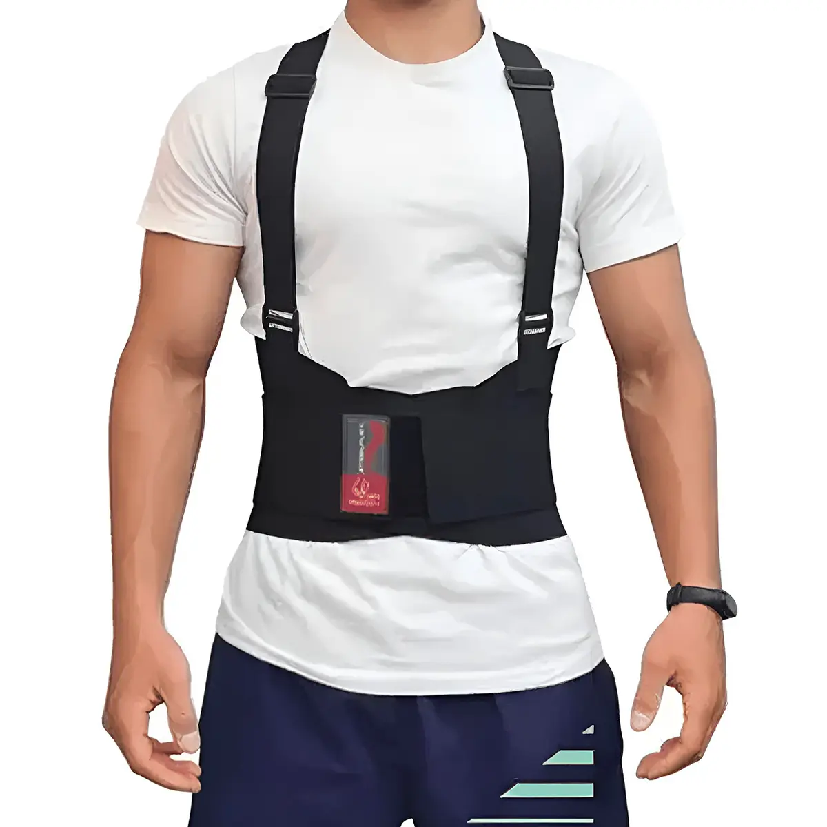 Cinta Lombar Ergonômica com Refletivo Steelflex