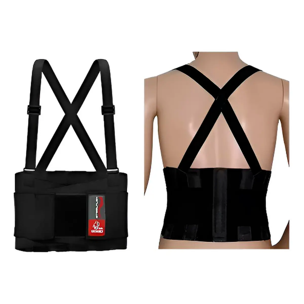Cinta Lombar Ergonômica com Refletivo Steelflex