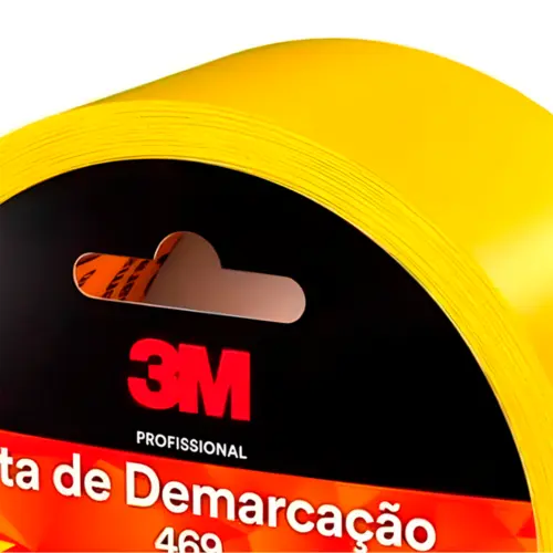Fita Adesiva Amarela 469 3M para Demarcação 50 mm x 10 m