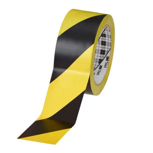 Fita Zebrada Adesiva 766 3M para Demarcação 50 mm x 33 m