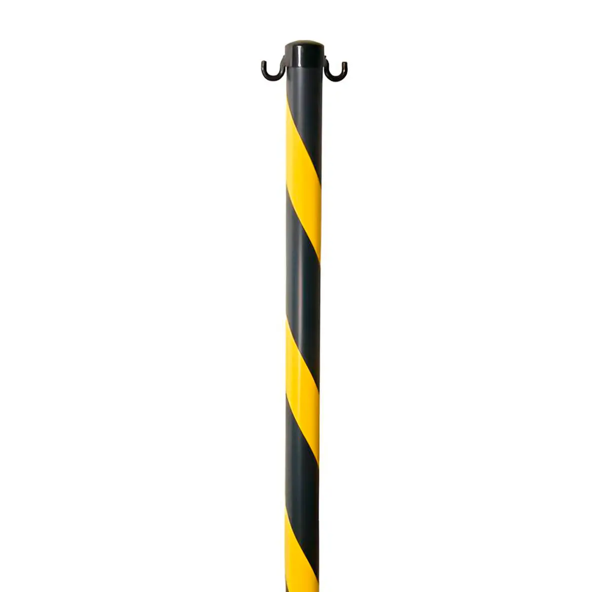 Pedestal Plástico Zebrado Preto e Amarelo Plastcor com 90cm