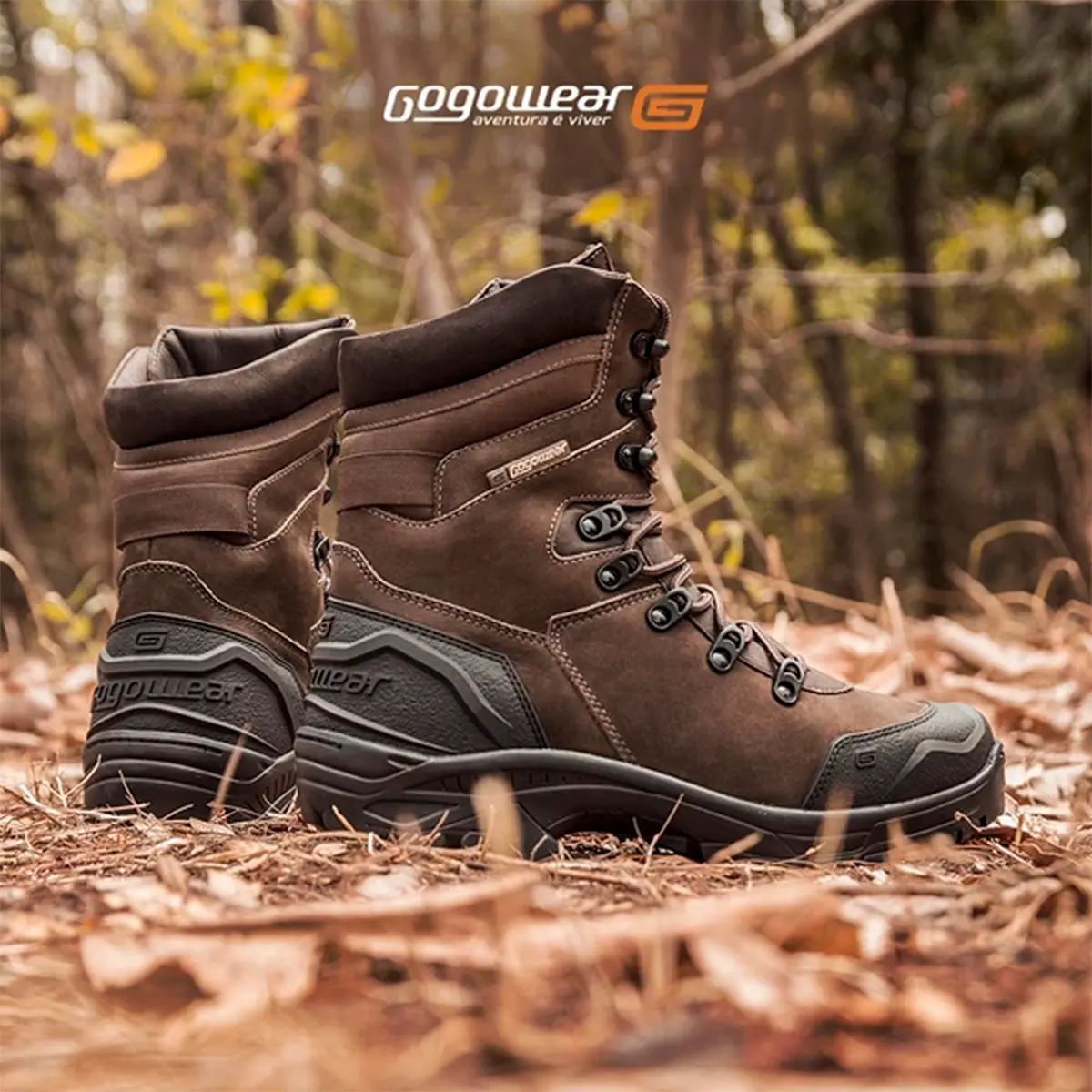 Bota Tática Militar Gogowear Couro Bope Tabaco
