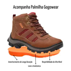 Bota Coturno Gogowear Couro Ruger.C Cravo