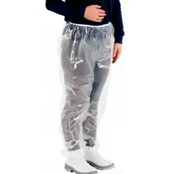 Calça Impermeável com Elástico na Cintura e Tornozelos Transparente - Prevemax