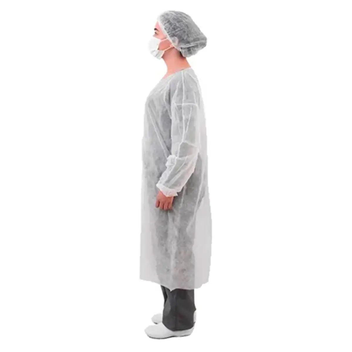 Avental TNT Branco 1,00x1,40 Prevemax - PCT C/ 10