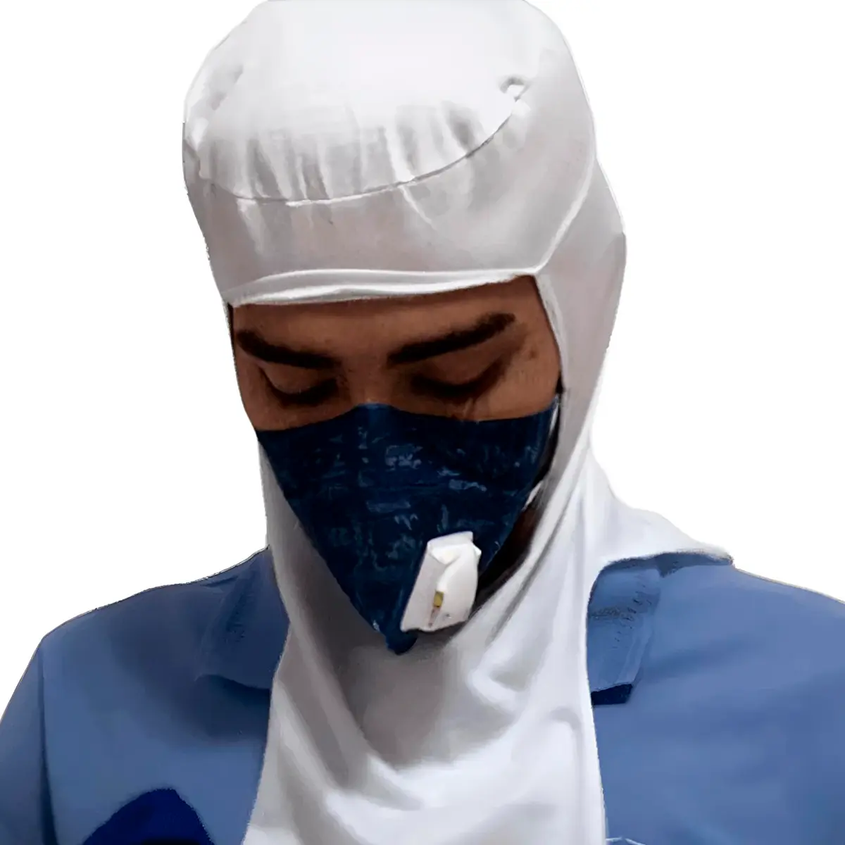 Touca Ninja Branca Poliviscose - Prevemax Com 10 Unidades