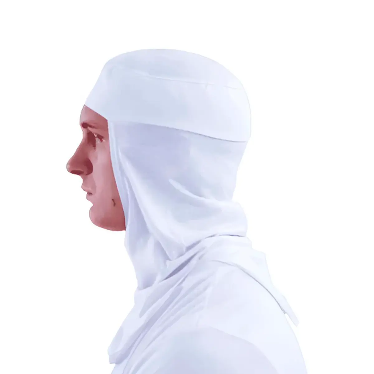 Touca Ninja Branca Poliviscose - Prevemax Com 10 Unidades