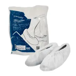 Pro pé TNT Sapatilha Com Elastico Branco Pct 100Un - Prevemax