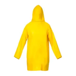 Capa de Chuva em PVC com Capuz Amarela POP-Maicol