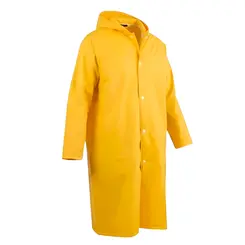 Capa de Chuva em PVC com Capuz Amarela POP-Maicol