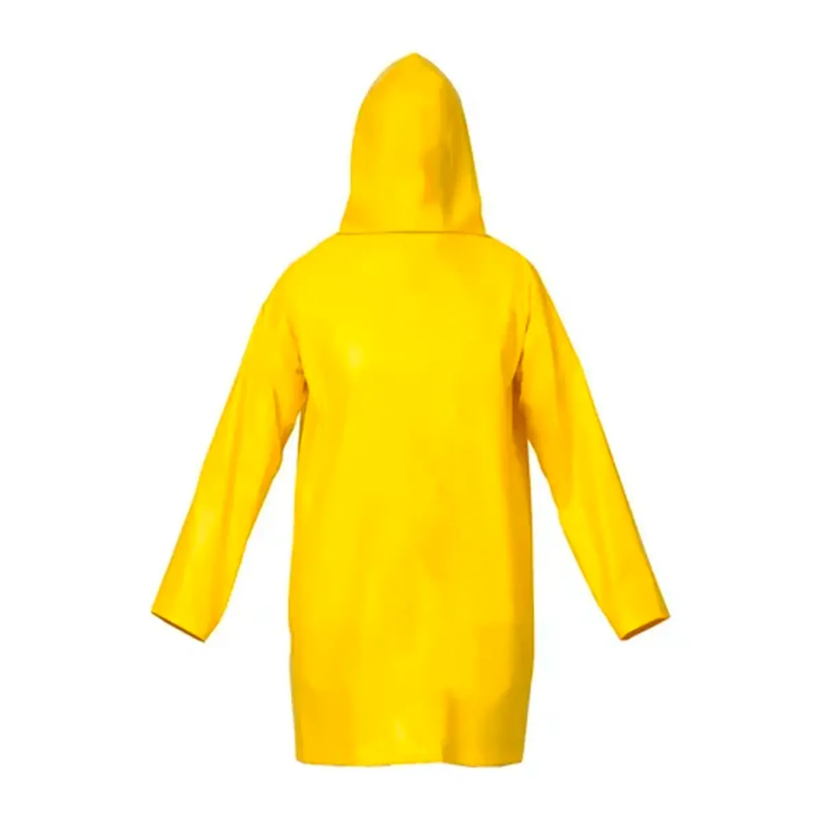 Capa de Chuva em PVC com Capuz Amarela POP-Maicol