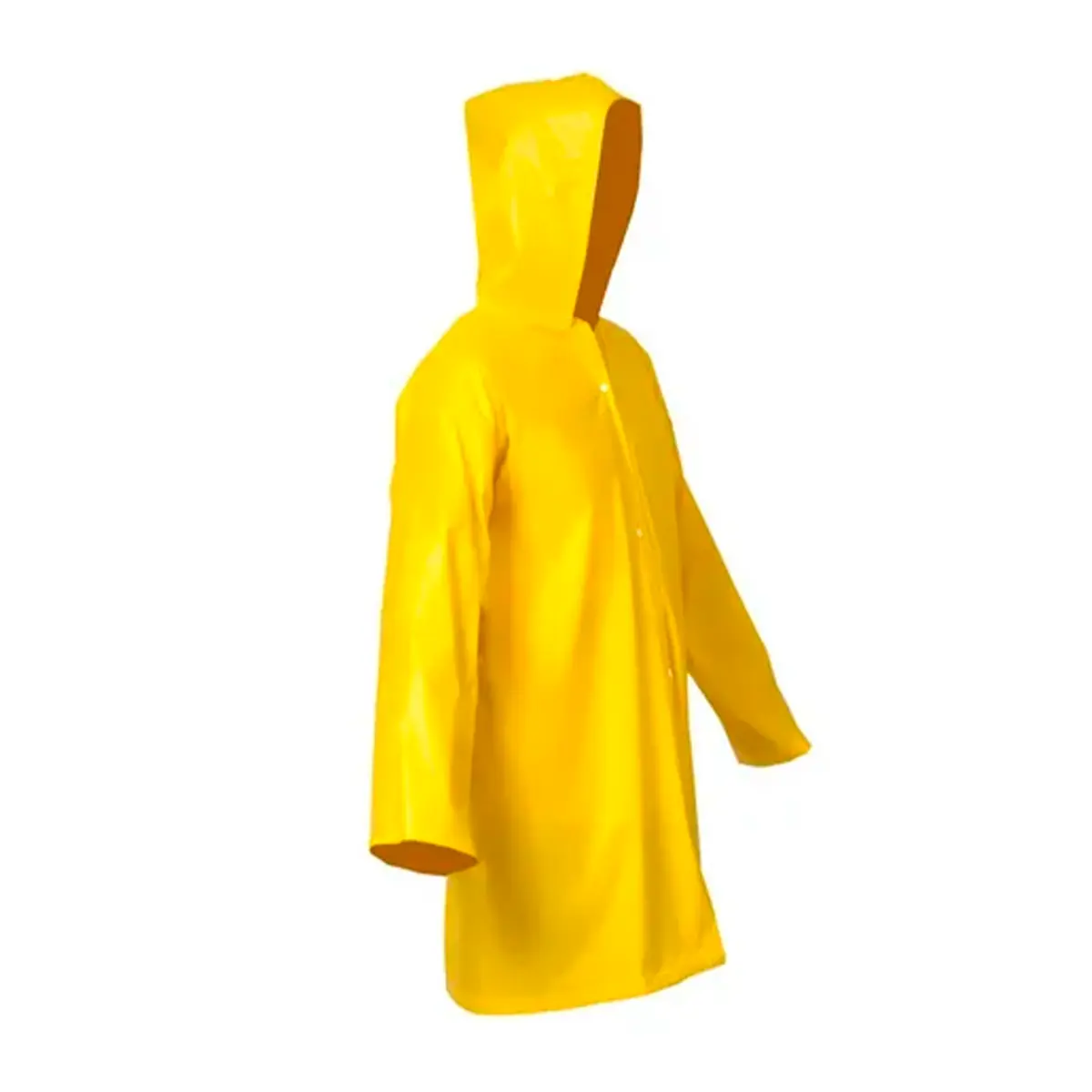 Capa de Chuva em PVC com Capuz Amarela POP-Maicol