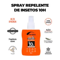 Repelente de Insetos até 10 horas Nutriex Spray 100ml