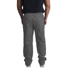 Calça Brim com Elastico e Bolso Cinza Maicol