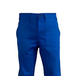 Calça Eletricista NR10 Azul Royal com Refletivo Laranja Maicol