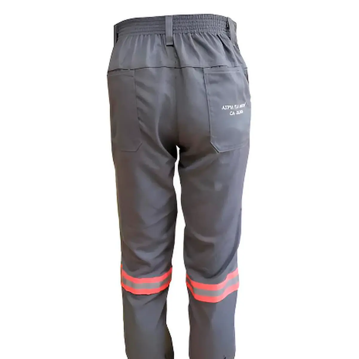 Calça Eletricista Cinza NR10 com Refletivo Laranja Maicol