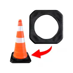 Base de Borracha para cone Plastcor 75cm