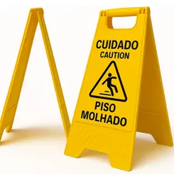 Cavalete de Sinalização Piso Molhado Plastcor