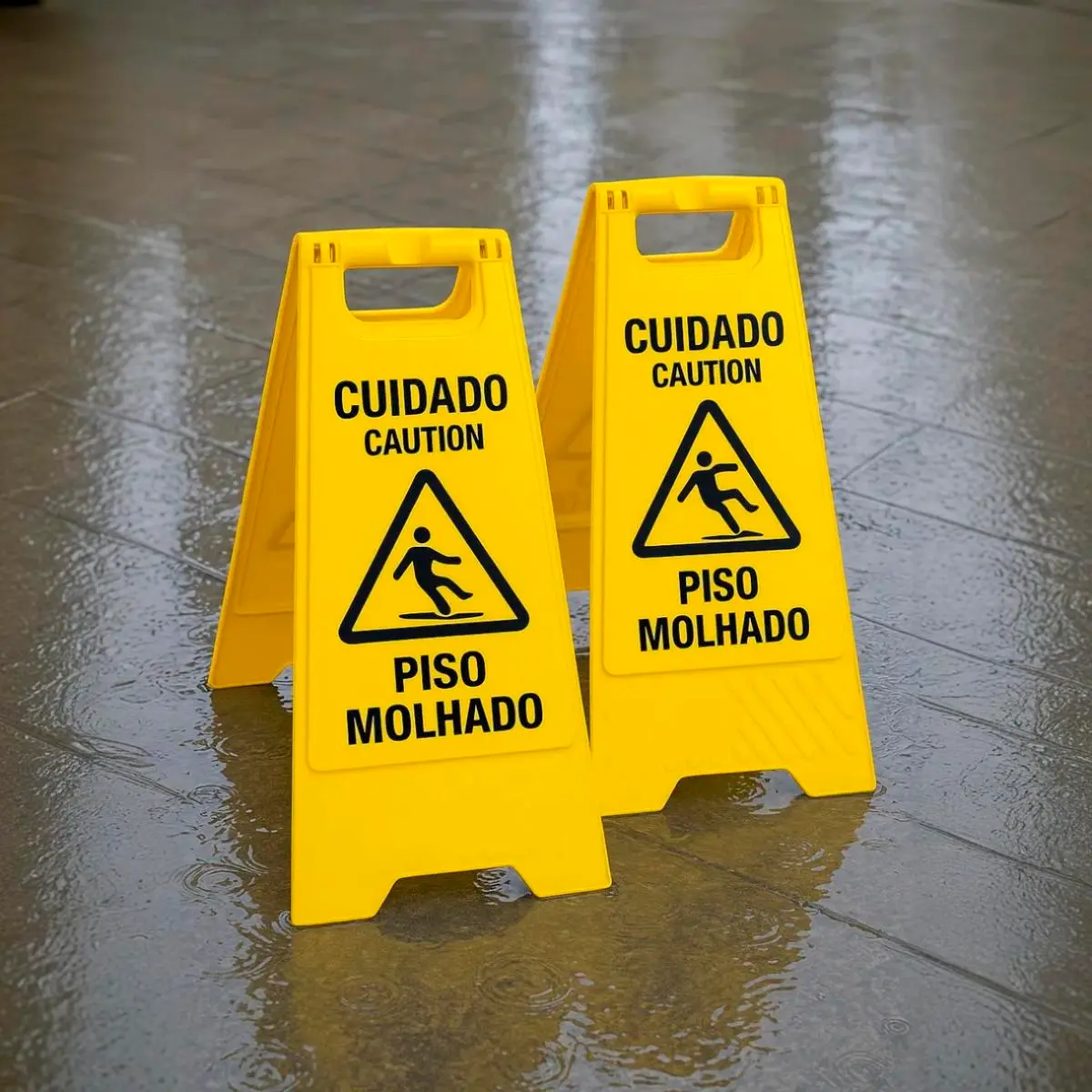 Cavalete de Sinalização Piso Molhado Plastcor