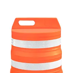 Cone Barril Laranja com Faixa FIT 40X40X1,20 - Plastcor
