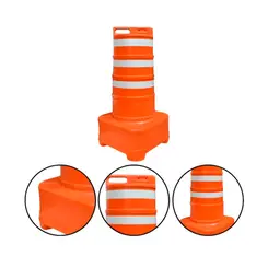 Cone Barril Laranja com Faixa FIT 40X40X1,20 - Plastcor