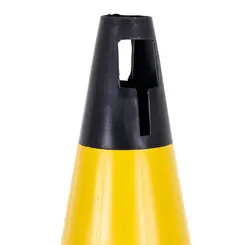Cone Fit 75 cm Amarelo e Preto Plastcor