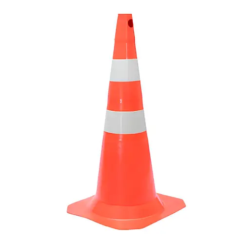 Cone Fit 75 cm Laranja e Branco Plastcor