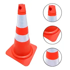 Cone Fit 75 cm Laranja e Branco Plastcor