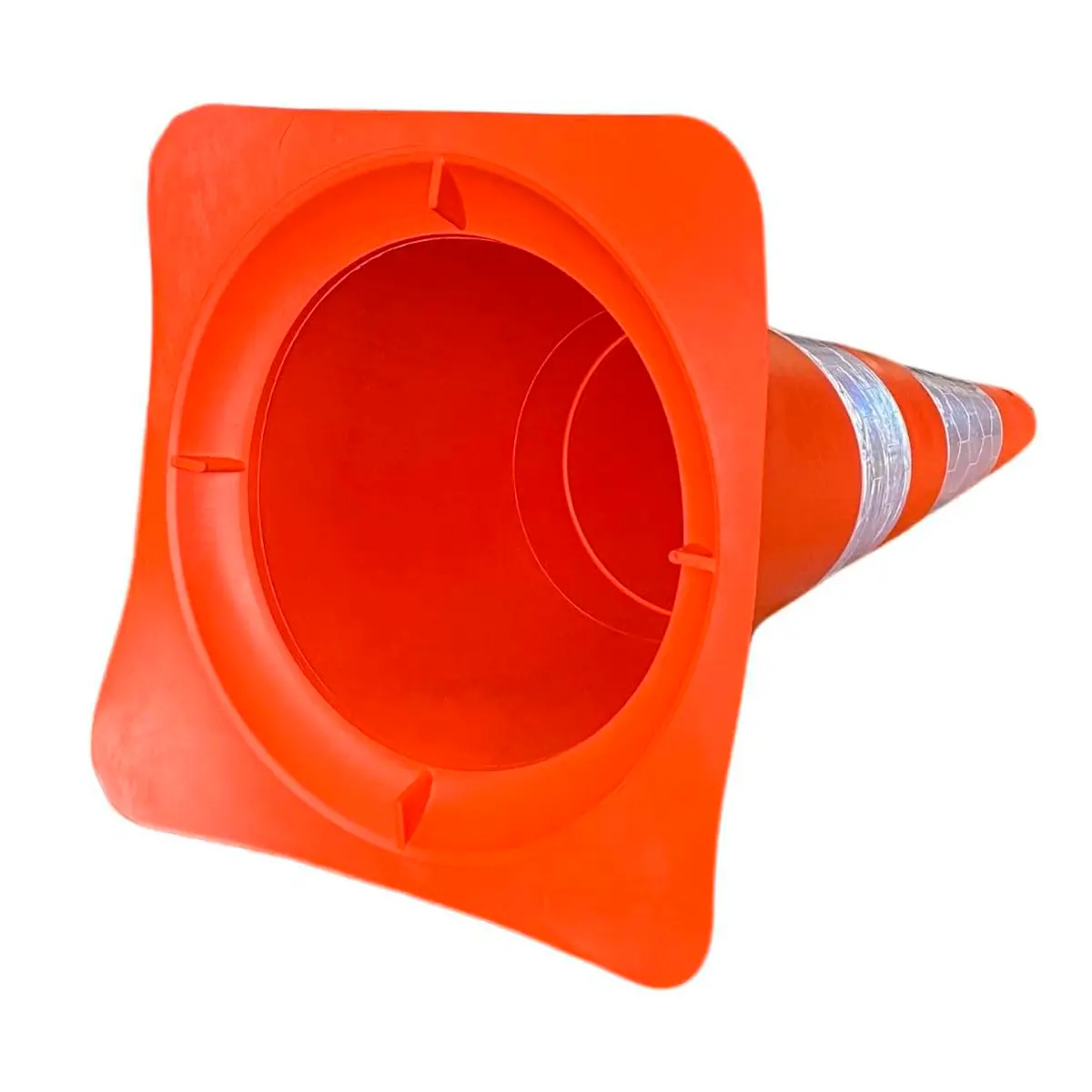 Cone Fit 75 cm Laranja e Branco Plastcor
