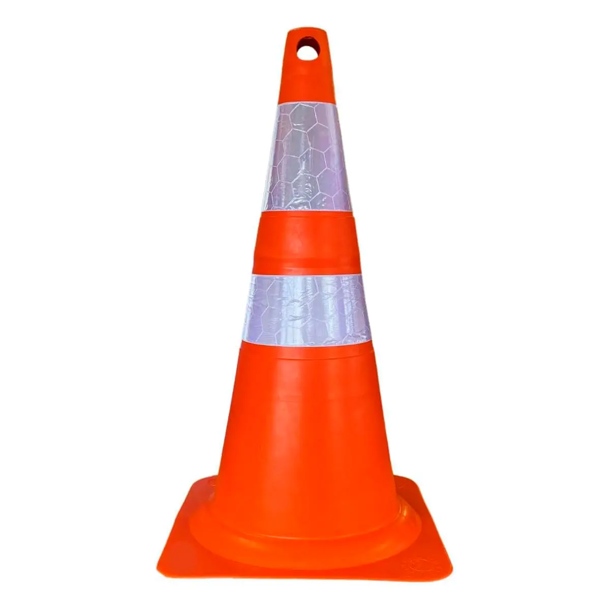 Cone Fit 75 cm Laranja e Branco Plastcor