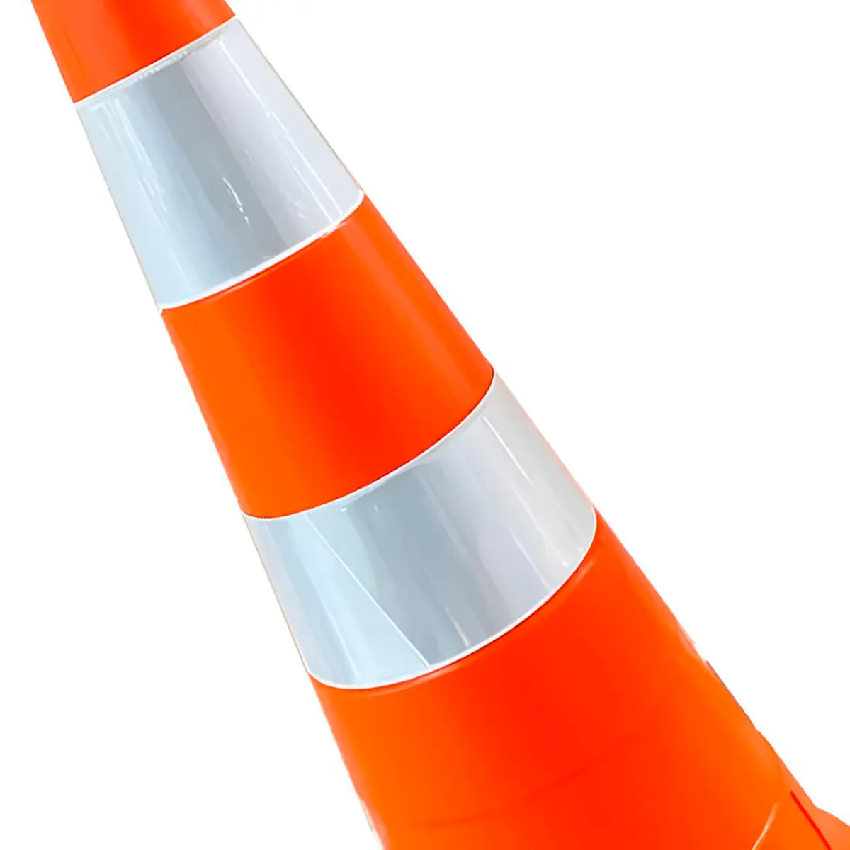 Corpo do Cone de Sinalização com 2 Faixas Refletivas - Plastcor