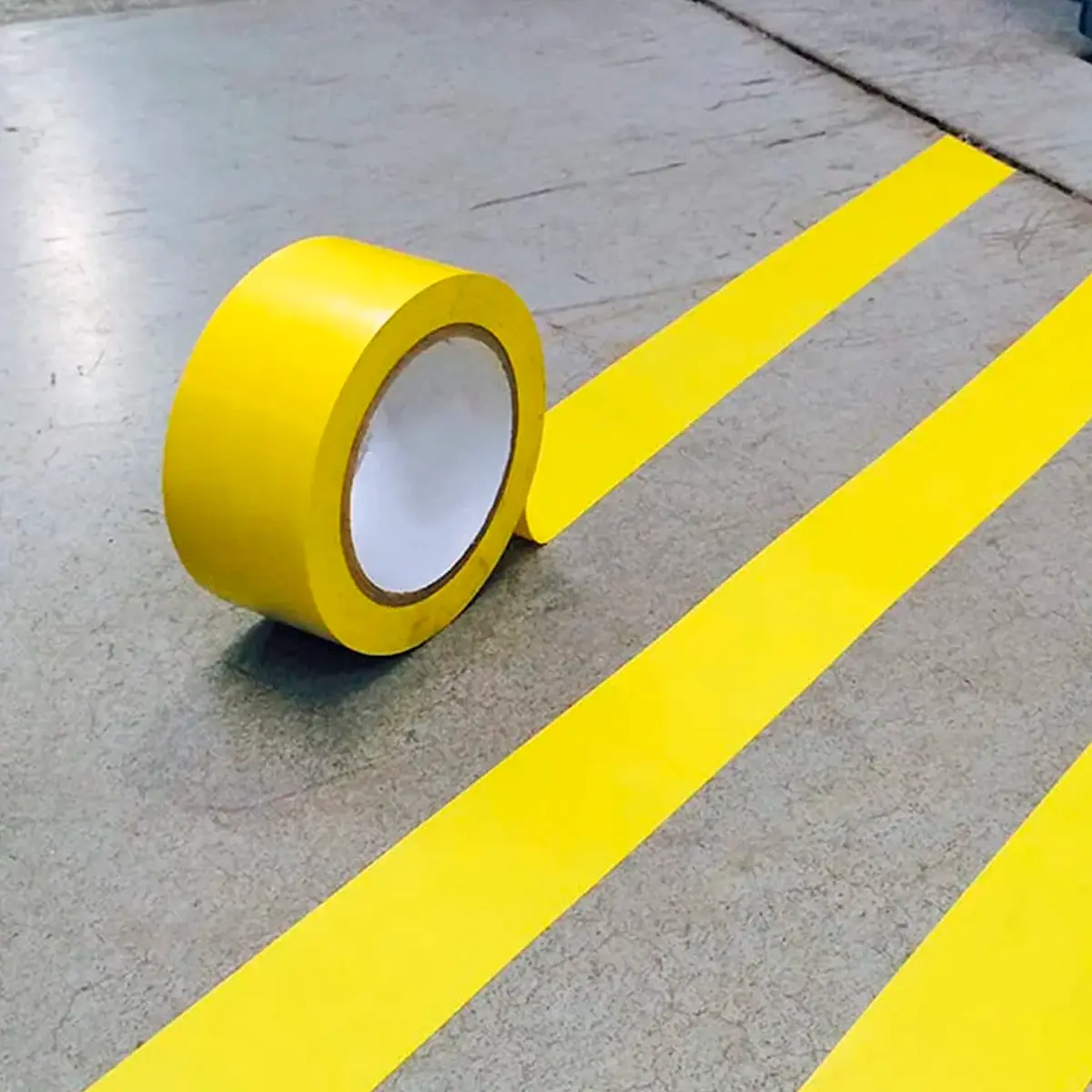 Fita de Dermacação Amarela 48MMX30MTS - Plastcor