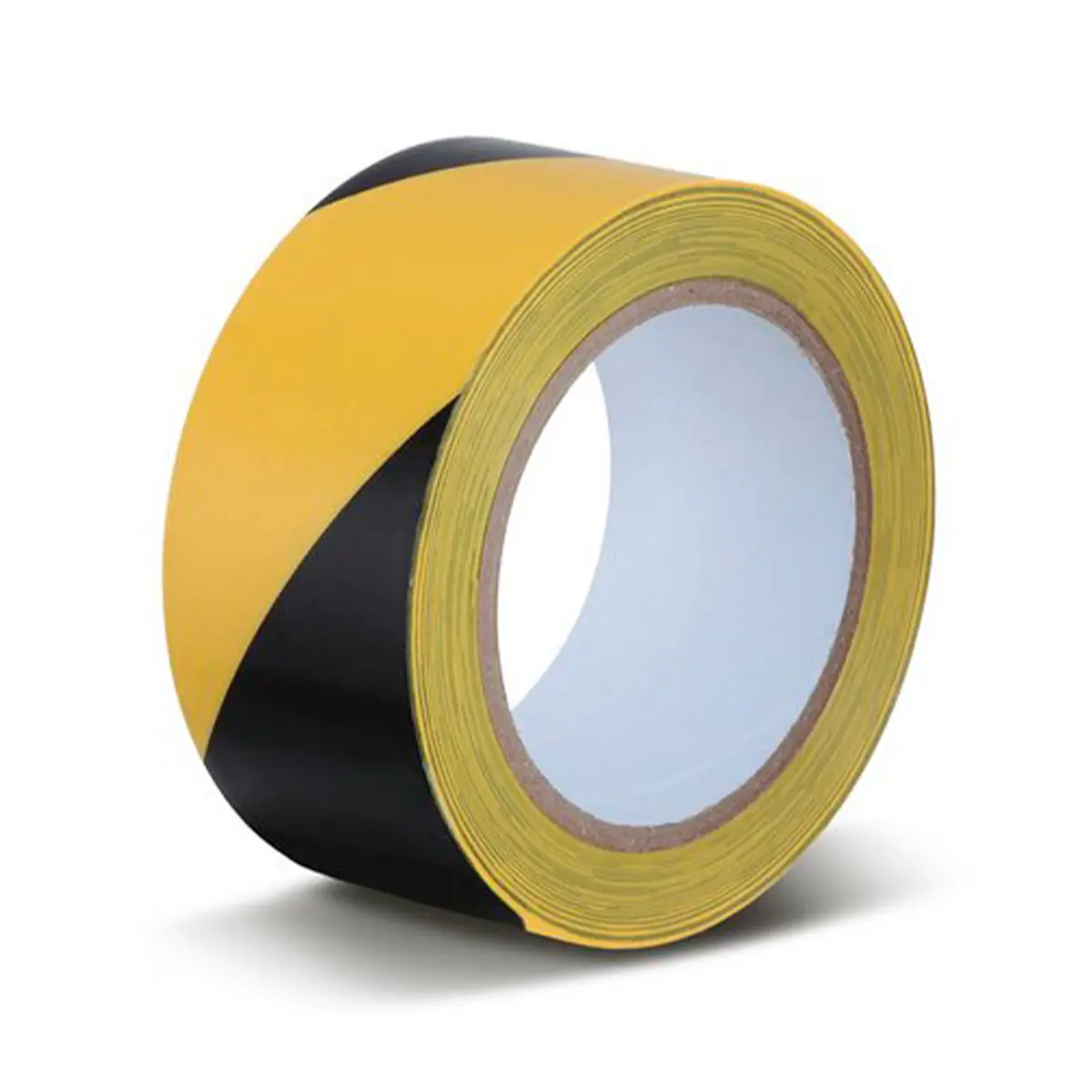 Fita de Demarcação Preto/Amarelo 48MMX30MTS - Plastcor