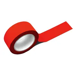Fita de Demarcação Vermelho 48MMX30MTS Plastcor