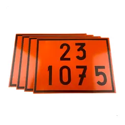 Placa de Sinalização para Caminhão Combustível 23 1075