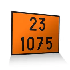 Placa de Sinalização para Caminhão Combustível 23 1075