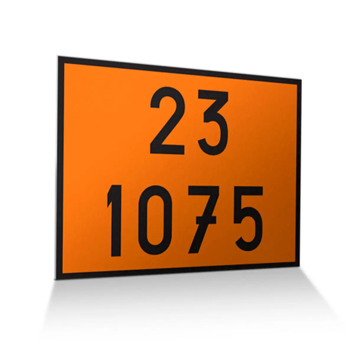 Placa de Sinalização para Caminhão Combustível 23 1075