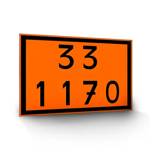 Placa de Sinalização para Caminhão Combustível 33 1170