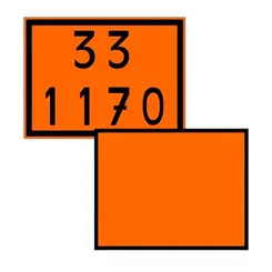 Placa de Sinalização para Caminhão Combustível 33 1170