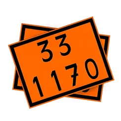 Placa de Sinalização para Caminhão Combustível 33 1170