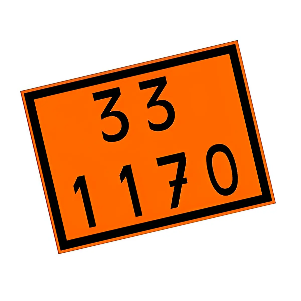 Placa de Sinalização para Caminhão Combustível 33 1170