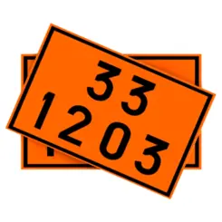 Placa de Sinalização para Caminhão Combustível 33 1203