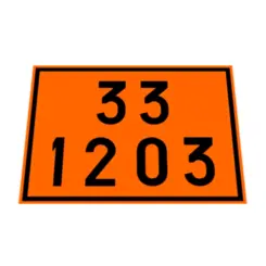 Placa de Sinalização para Caminhão Combustível 33 1203