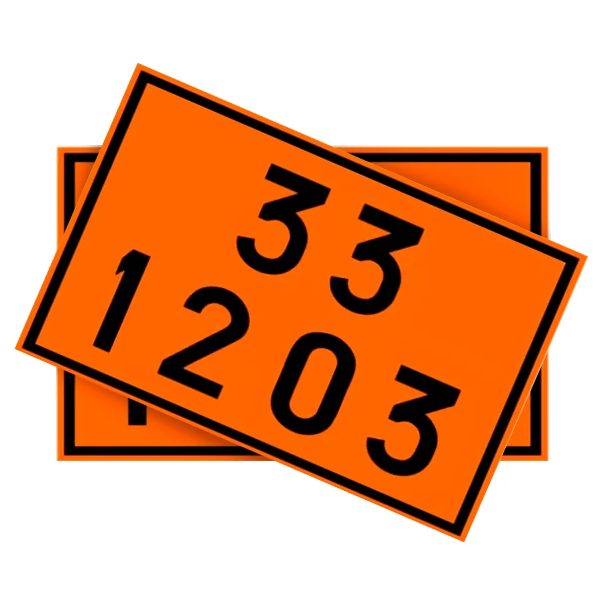 Placa de Sinalização para Caminhão Combustível 33 1203
